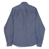 TOMMY HILFIGER Slim Fit Mens Shirt Blue Spotted Long Sleeve M