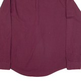 TOMMY HILFIGER New York Fit Mens Plain Shirt Red Long Sleeve L