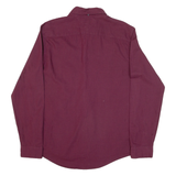 TOMMY HILFIGER New York Fit Mens Plain Shirt Red Long Sleeve L