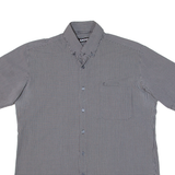 DKNY Mens Shirt Black Check L