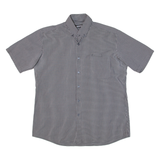 DKNY Mens Shirt Black Check L