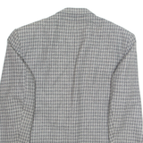 Mens Blazer Jacket Grey Crazy Pattern L