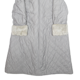 Womens Quilted Jacket Grey L
