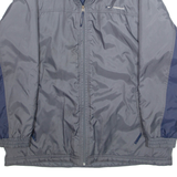 REEBOK Mens Jacket Grey Nylon L