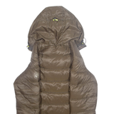 JACK WOLFSKIN Womens Puffer Coat Brown Hooded XS