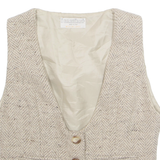 I GABBIANI Mens Waistcoat Beige Wool M