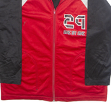 ONE BY ONE Mens Track Jacket Red M