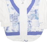 ATHLETE Mens Track Jacket White Crazy Pattern L