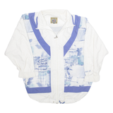 ATHLETE Mens Track Jacket White Crazy Pattern L