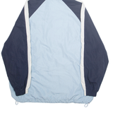 BERSHKA Mens Jacket Blue Hooded L