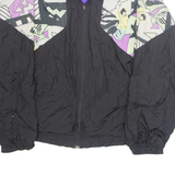 LUPATINI Mens Shell Jacket Black Crazy Pattern L