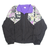 LUPATINI Mens Shell Jacket Black Crazy Pattern L