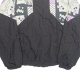 LUPATINI Mens Shell Jacket Black Crazy Pattern L