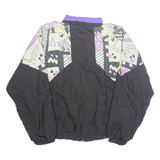 LUPATINI Mens Shell Jacket Black Crazy Pattern L