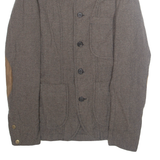 RED SEAL Womens Blazer Jacket Brown Wool M