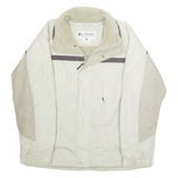 COLUMBIA Mens Jacket Cream Nylon L