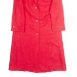 Womens Overcoat Jacket Red Wool L