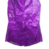 SUICICDE SQUAD Womens Trench Coat Purple Crazy Pattern M