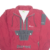 CAT Mens Pullover Jacket Red Nylon L