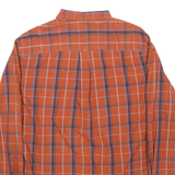 BEN SHERMAN Mens Shirt Orange Check Long Sleeve M
