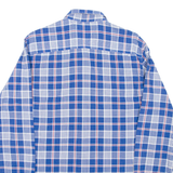 TOMMY HILFIGER Custom Fit Mens Shirt Blue Check Long Sleeve M