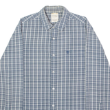 TIMBERLAND Mens Shirt Grey Check Long Sleeve M