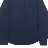 DKNY Mens Plain Shirt Blue Long Sleeve M
