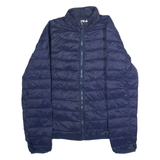 FILA Womens Puffer Jacket Blue UK 14