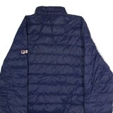 FILA Womens Puffer Jacket Blue UK 14