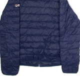 FILA Womens Puffer Jacket Blue UK 14