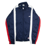 NIKE Mens Track Jacket Blue Colourblock M