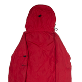 DICKIES Mens Rain Jacket Red Nylon Hooded XS