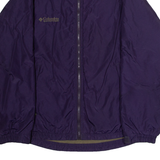 COLUMBIA Fleece Lined Womens Jacket Purple Nylon L