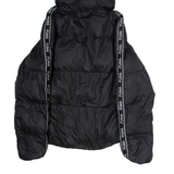 PUMA Womens Puffer Jacket Black Hooded UK 6