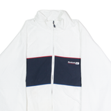 REEBOK Mens Track Jacket White Colourblock L