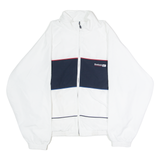REEBOK Mens Track Jacket White Colourblock L