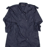 FASHION Womens Trench Jacket Black XL