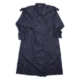 FASHION Womens Trench Jacket Black XL