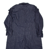 FASHION Womens Trench Jacket Black XL