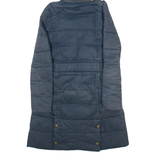 BARBOUR Womens Puffer Coat Blue Hooded UK 8