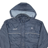 LE COQ SPORTIF Mens Coat Blue Hooded S