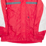 COLUMBIA Mens Ski Coat Red Nylon Hooded M