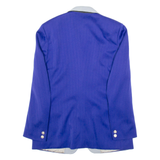 SCHULER Mens Blazer Jacket Purple Wool Striped M