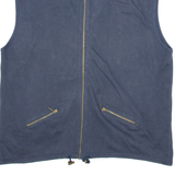 TREND COLLECTION Mens Track Gilet Blue L