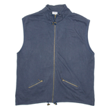 TREND COLLECTION Mens Track Gilet Blue L