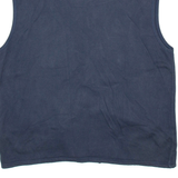 TREND COLLECTION Mens Track Gilet Blue L