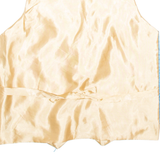 Mens Blazer Waistcoat Blue Crazy Pattern M