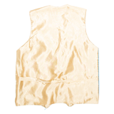 Mens Blazer Waistcoat Blue Crazy Pattern M