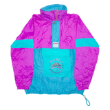 WILD WORLD DISCOVERY Womens Anorak Jacket Purple Nylon 90s Hooded L