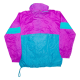 WILD WORLD DISCOVERY Womens Anorak Jacket Purple Nylon 90s Hooded L